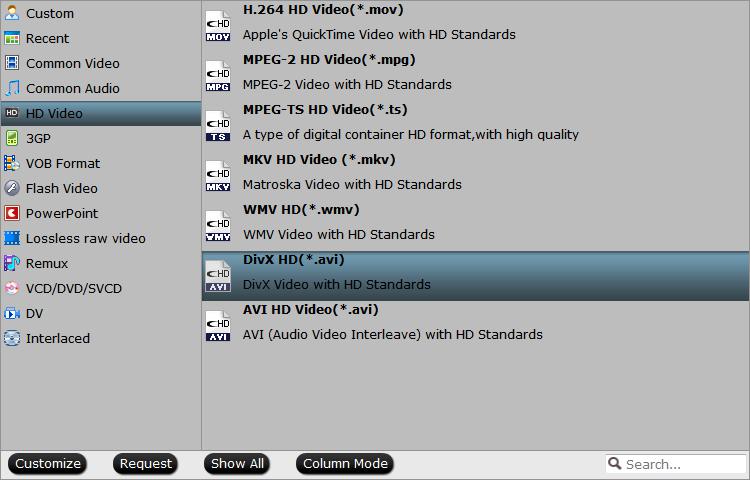 Output Divx HD